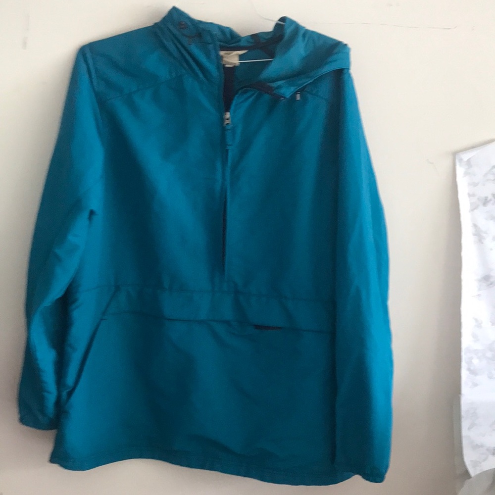 Duluth Trading Co Women's Teal Windbreaker Jacket Size XL Vintage style